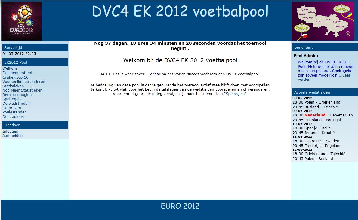 Webpagina DVC4 EK2012 Pool